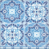 Салфетки Tiles blue