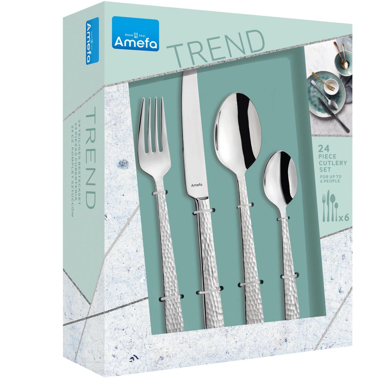 Комплект прибори за хранене Амефа  Felicity-24 части