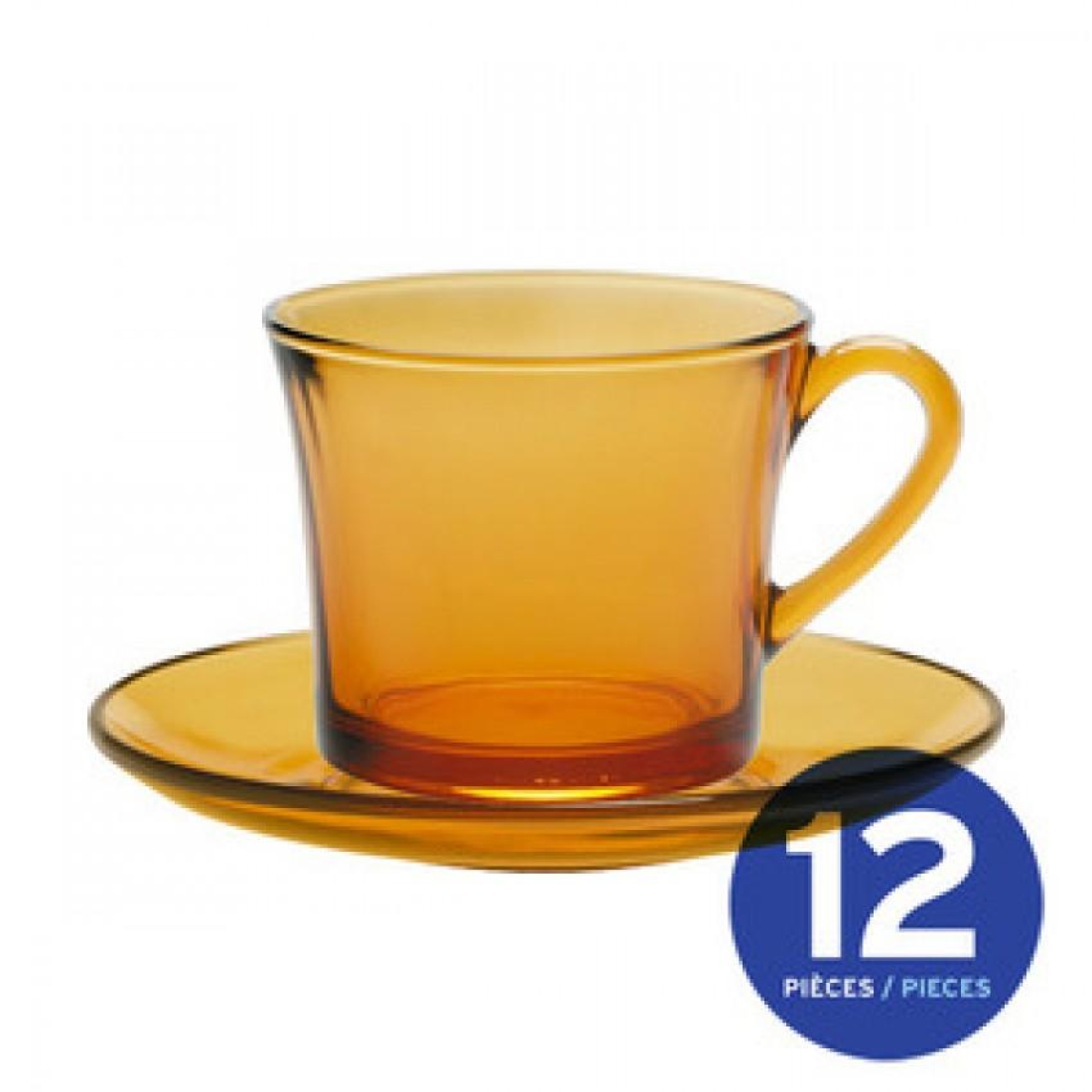 Сервиз за кафе от 6 чаши с чинийки Vermel