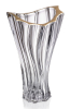 Кристална ваза Plantica Gold Rim