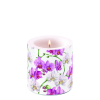 Свещ Elegant orchids white