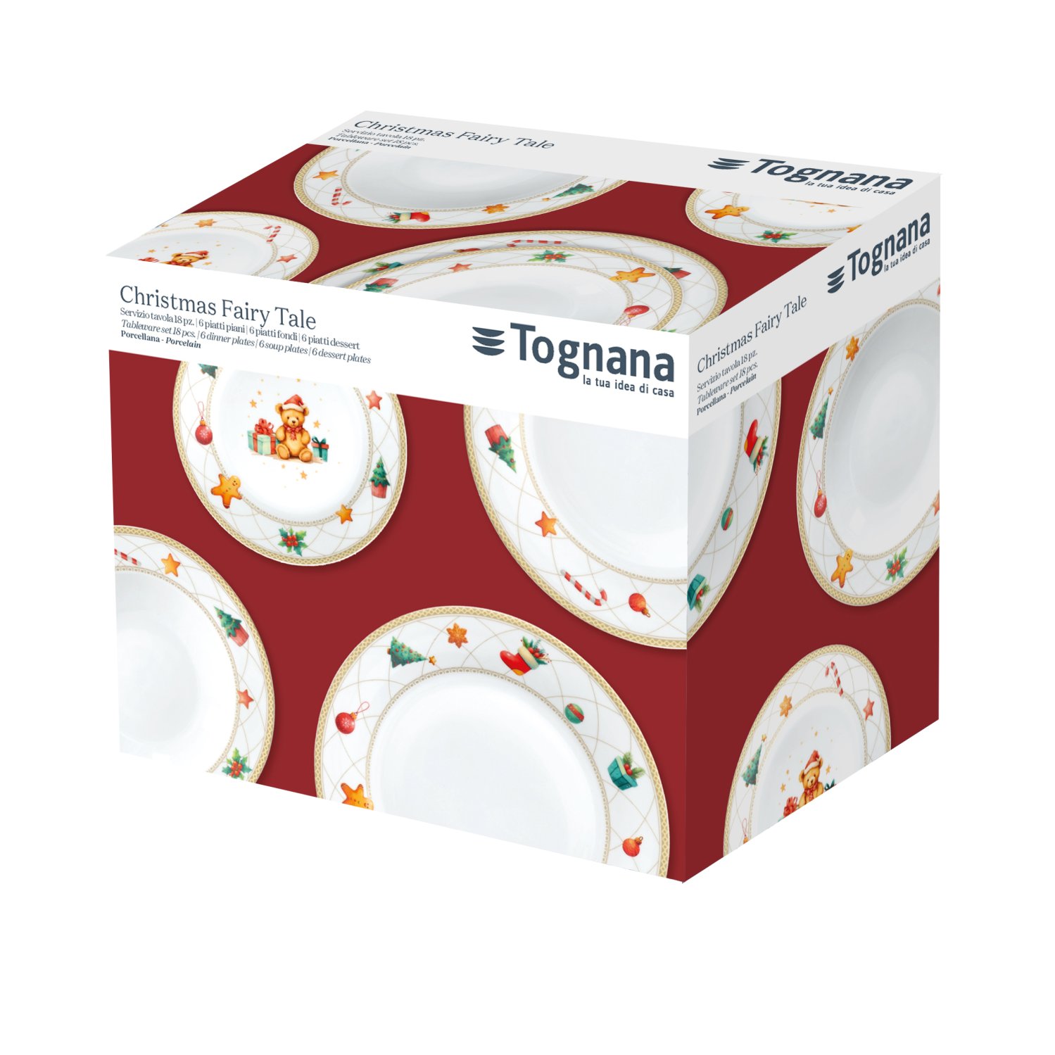 Сервиз за хранене 18 части Olimp. new christmas fairy tal