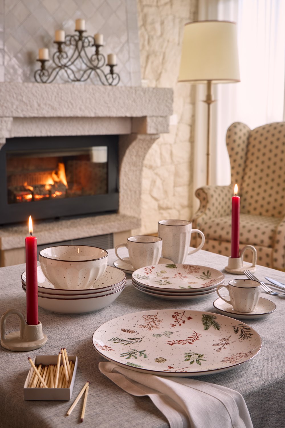 Сервиз за хранене 18 части Madison winter season