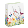 Подаръчна торбичка Butterflies in field white