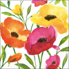 Салфетки Aquarell poppy