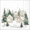 Салфетки Snowy houses